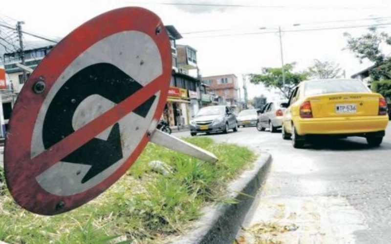 ¡Alerta en Suba! Por vandalismo y deterioro de algunas señales de tránsito dañadas en algunos barrios de la localidad