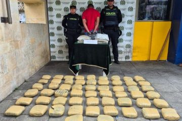 Capturan a joven con 35 mil dosis de marihuana en el sector de Las Cruces