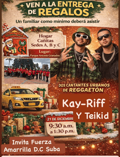 este 21 de diciembre se llevará a cabo una jornada especial de entrega de regalos dirigida a los abuelitos de la localidad de Suba.