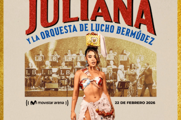 Juliana se toma la pista: una noche histórica con la Orquesta de Lucho Bermúdez en el Movistar Arena