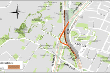 Conozca el cierre por carriles sobre el puente vehicular de la Av. Suba por Av. Boyacá