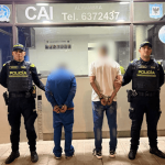 Policía captura a dos hombres tras hurto de camión con mercancía en el norte de Bogotá