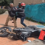 Adulto mayor fue agredido por motociclista en zona peatonal de Suba