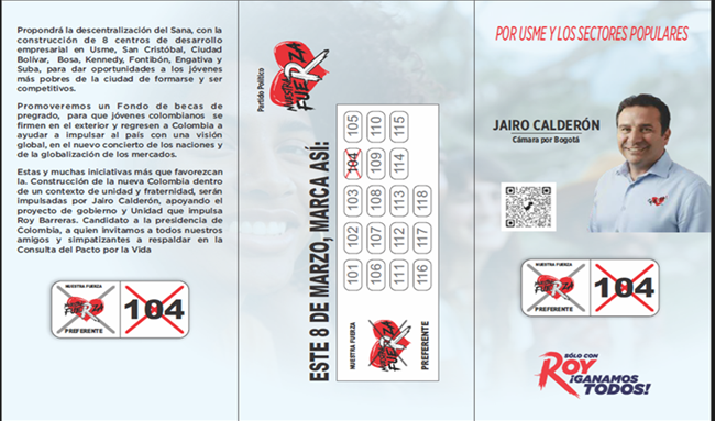 Jairo Calderón presenta propuestas sociales y educativas para Bogotá