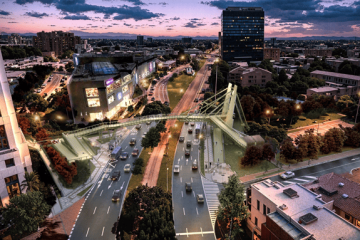 Arranca la construcción del puente peatonal de la calle 112 con Novena en Usaquén