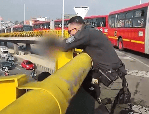 Intervención oportuna evita una tragedia en puente de la calle sexta con carrera 30