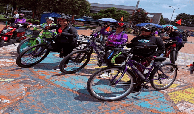 Bicirrecorrido en Suba conmemoró el Día Internacional de la Mujer con mensaje de fuerza y derechos