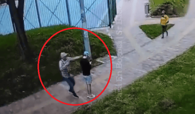 Atraco a mano armada en Suba quedó registrado en cámaras de seguridad