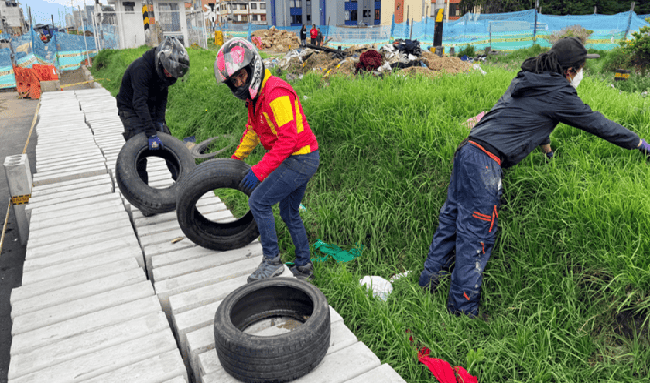 Jornada de Llantatón en Usaquén retira 316 llantas y reduce focos de contaminación