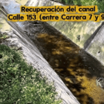 Alcaldía Local de Usaquén realizó operativos de recuperación del espacio público en el canal de la calle 153