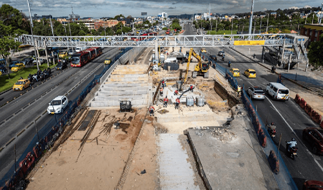 Avanza la av. 68: Grupo 4 alcanza el 90 % de ejecución y se acerca a su entrega