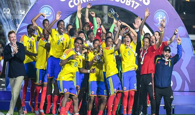 Colombia aplasta a Argentina y se lleva el título continental Sub-17