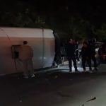 Grave accidente en la vía Bogotá – La Vega: bus se volcó y deja al menos cuatro personas heridas