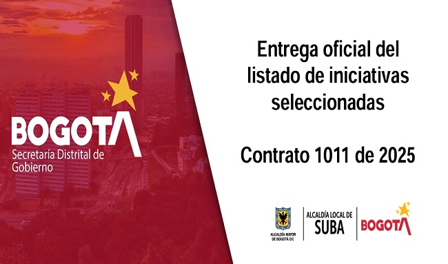 Suba fortalece el tejido social: 75 iniciativas comunitarias fueron seleccionadas para ejecución en 2025