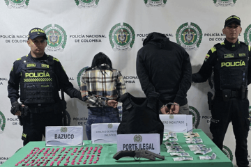 Capturan a dos personas en Kennedy por porte ilegal de armas y tráfico de drogas