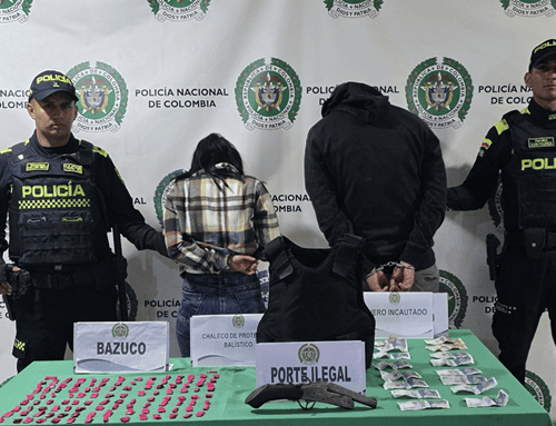 Capturan a dos personas en Kennedy por porte ilegal de armas y tráfico de drogas
