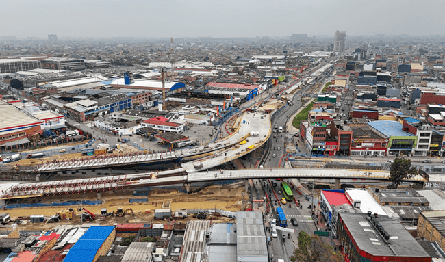 Avanzan obras en la av. 68: en julio habilitarán carriles paralelos a la Autopista Sur