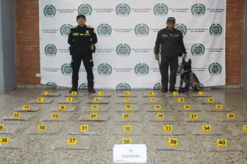Golpe al narcotráfico en El Dorado: incautan más de 20 kilos de marihuana que iban para Soacha