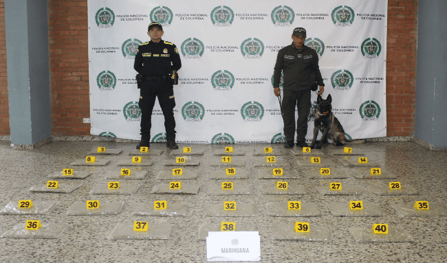 Golpe al narcotráfico en El Dorado: incautan más de 20 kilos de marihuana que iban para Soacha