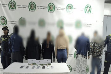 Seis capturados por hurto de celulares en estación Jiménez de TransMilenio