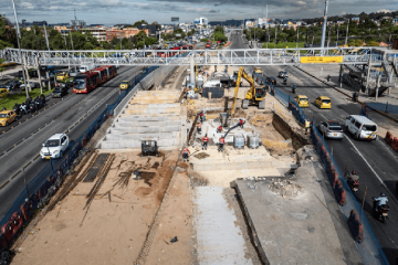 Deprimido de la av. 68 supera el 86 %: obra clave para TransMilenio entra en su fase final