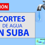 Más de 40 barrios de Suba tendrán cortes de agua por mantenimiento en redes