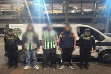 Capturan a tres hombres por robo dentro de bus de TransMilenio en Kennedy