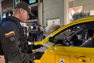 Taxi con conductor ebrio y antecedentes por hurto fue detectado en operativo contra el ‘paseo millonario’ en Chapinero