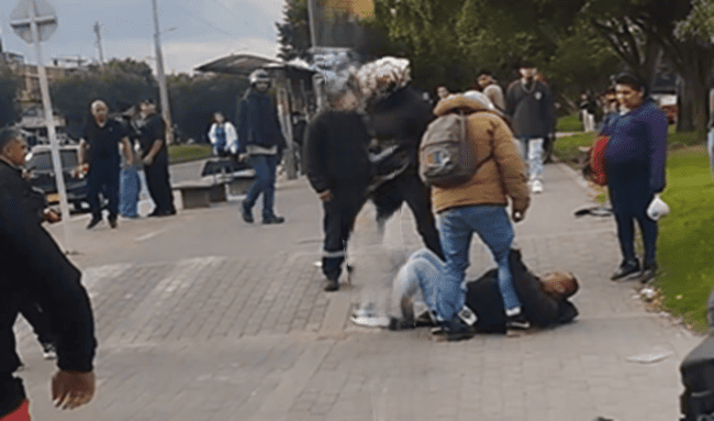 Hecho de intolerancia dejó a motociclista herido en Suba con avenida Cali con 130C