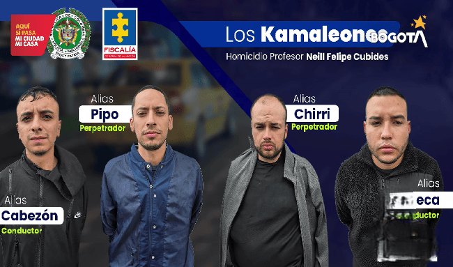 Desarticulan en Bogotá a ‘Los Kamaleones’, red señalada de secuestro y homicidio de profesor