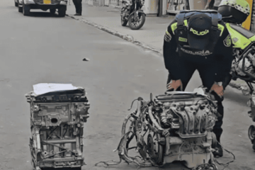 Capturan a dos personas y hallan 13 motores con identificación alterada en Barrios Unidos