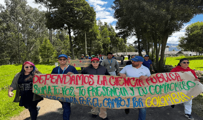 Crisis en Agrosavia: investigadores salen a las calles ante recortes presupuestales
