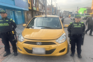 Capturan a cuatro hombres por ‘rompe vidrios’ en Rafael Uribe: cayeron en un taxi