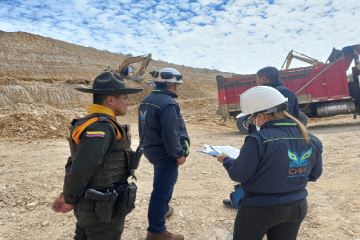 Operativo en Soacha deja al descubierto explotación minera sin permisos