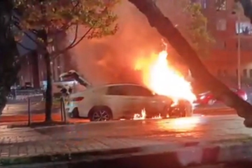 Pánico en Colina Campestre, Suba por incendio de camioneta de alta gama