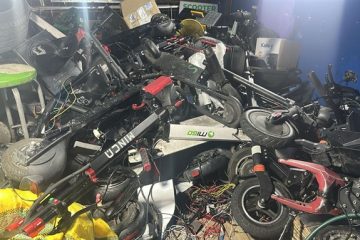Desmantelan desguazadero de patinetas eléctricas en Santa Fe