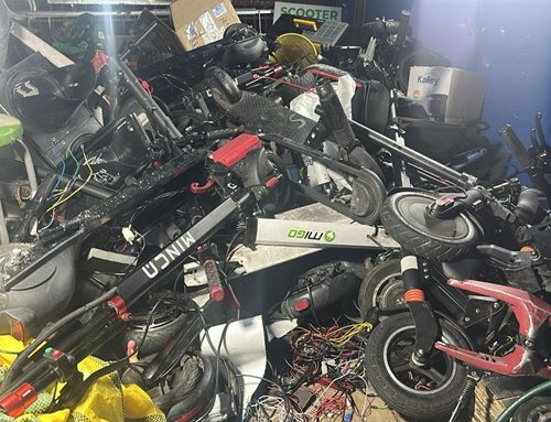 Desmantelan desguazadero de patinetas eléctricas en Santa Fe