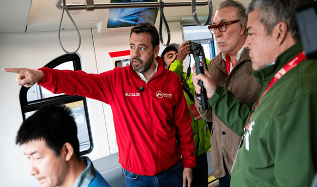 Galán pone en marcha pruebas del Metro y confirma su operación en 2028