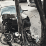 Ciclista herido tras choque con vehículo en la Autopista Sur, sector La Despensa