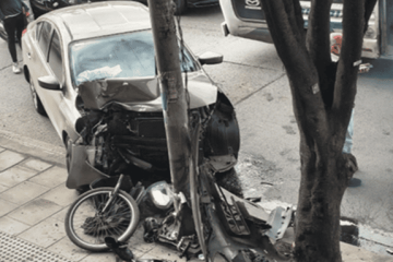 Ciclista herido tras choque con vehículo en la Autopista Sur, sector La Despensa