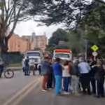 Protesta en Colina Campestre, Suba,  por basuras y malos olores