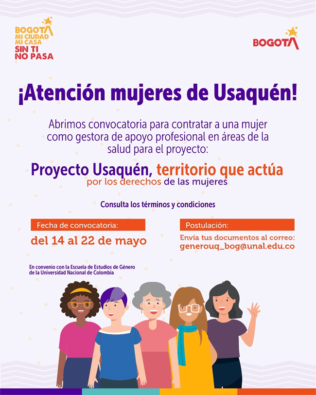 Usaquén abre convocatoria laboral para mujeres en el sector salud