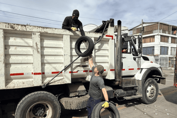 Más de 300 llantas en desuso fueron recolectadas durante la Llantatón en Usaquén