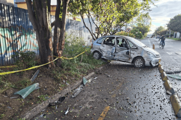 Barrios Unidos: accidente por posible embriaguez y omisión de señal de PARE
