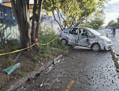 Barrios Unidos: accidente por posible embriaguez y omisión de señal de PARE