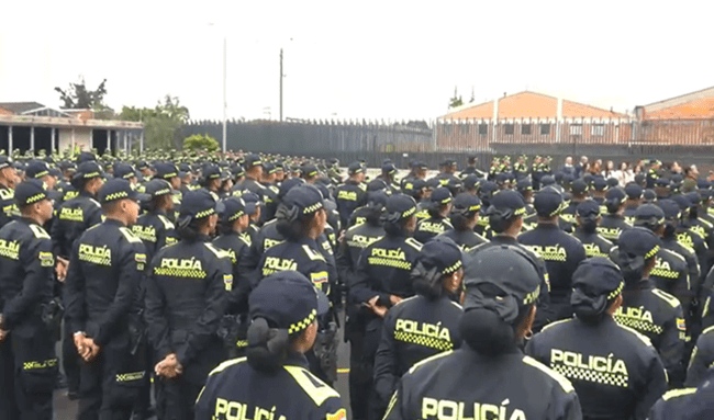 Más presencia en las calles: 794 policías refuerzan la seguridad en Bogotá