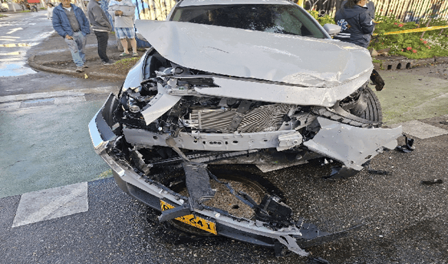 Barrios Unidos: accidente por posible embriaguez y omisión de señal de PARE