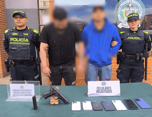 Con arma 9 mm y celulares hurtados, fueron capturados en Bosa