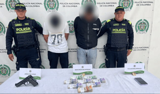 Policía recuperó $40 millones robados en operativo en Puente Aranda