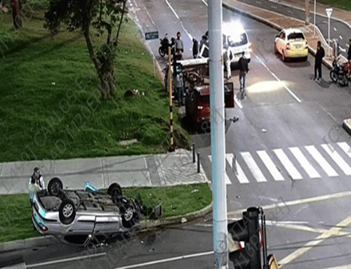 Emergencia vial en la Calle 170: reportan volcamiento de dos automóviles